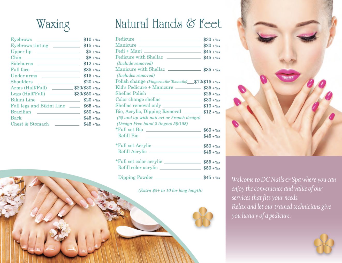 Pedicure and Manicure Services | DC Spa Nails Salon